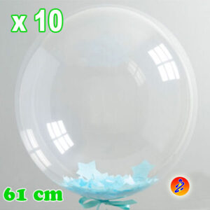 Bubble 24 pollici bobo balloon offerta 10 pezzi in pvc per gonfiaggio a elio o aria