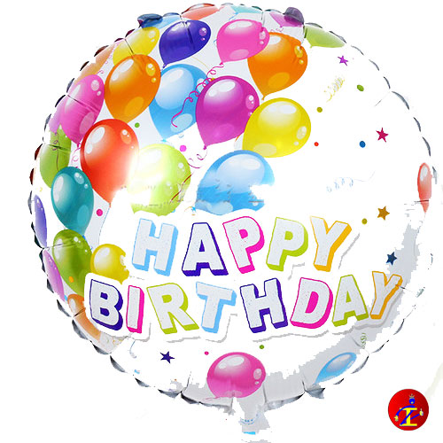 Palloncino mylar happy birthday 16 – palloncini colorati 45cm – Palloncini  On Line