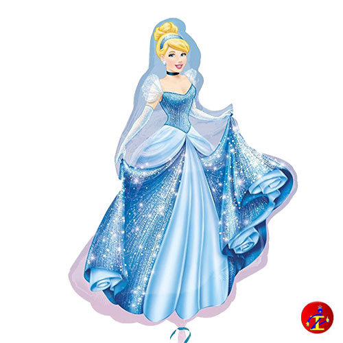 Palloncino mylar principessa Cenerentola supershape altezza 102cm