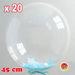Bubble 18 pollici bobo balloon offerta 20 pezzi in pvc per gonfiaggio a elio o aria