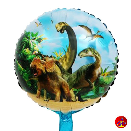 Palloncino mylar La terra dei dinosauri - 18 45cm