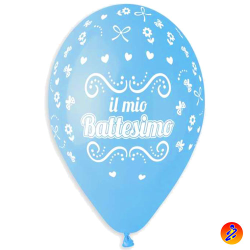 PALLONCINI 30CM – IL MIO BATTESIMO 12″ celeste 10pz – Palloncini On Line