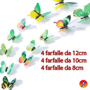 farfalle adesive verdi per palloncini