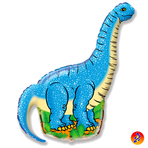 Palloncino mylar dinosauro BRONTOSAURO supershape – 110x66cm