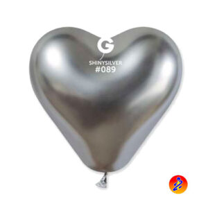 palloncini cuore argento