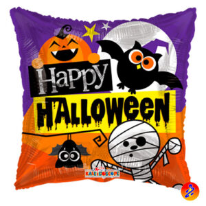 palloncino happy halloween pipistrelli