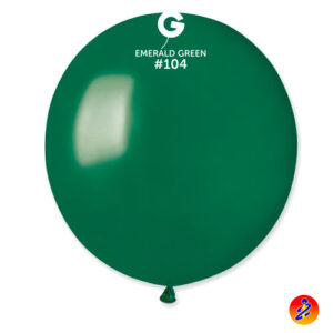 PALLONCINI Gemar alta qualità misura 19 pollici 48cm ideali per decorazioni con palloncini. Palloncini italiani verdi. Verde smeraldo 030 104