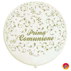 palloncino prima comunione palloncini gemar comunione pallone gigante comunione gemar lattice italiano biodegradabile 31 pollici 80 cm palloncino gonfiabile ad elio e ad aria per prima comunione bianco e oro