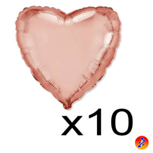 10 cuori mylar microshape 4 pollici 10cm. palloncino a cuore piccolo. palloncino mylar cuore minishape economico.