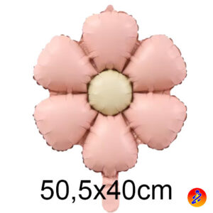 palloncino mylar fiore. Palloncino margherita rosa. Palloncino fiore pastello. Fiorellino rosa pastello palloncino.