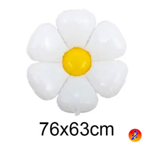 palloncino mylar fiore. palloncino margherita bianca