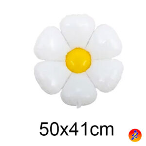 palloncino mylar fiore. palloncino margherita bianca