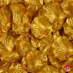 petali finti dorati confezione da 100pz